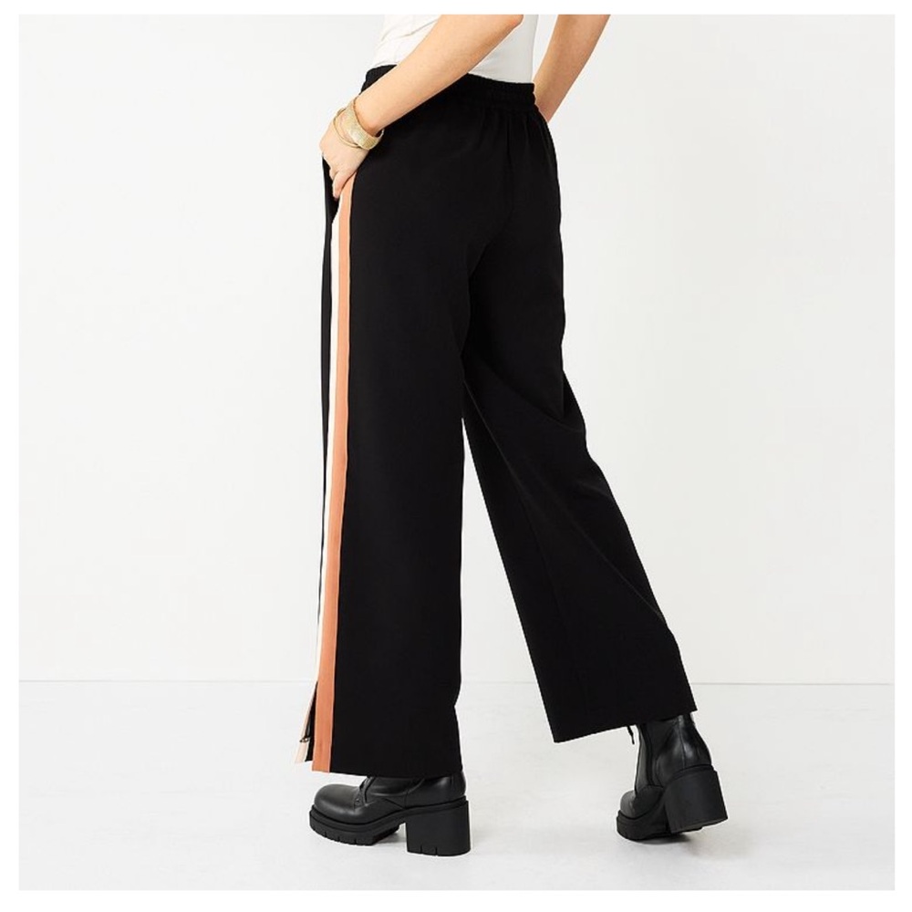 Women’s Nine West Side-Stripe Wide-Leg Pants